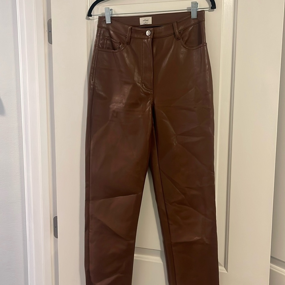 Wilfred Leather Pants - Aritzia